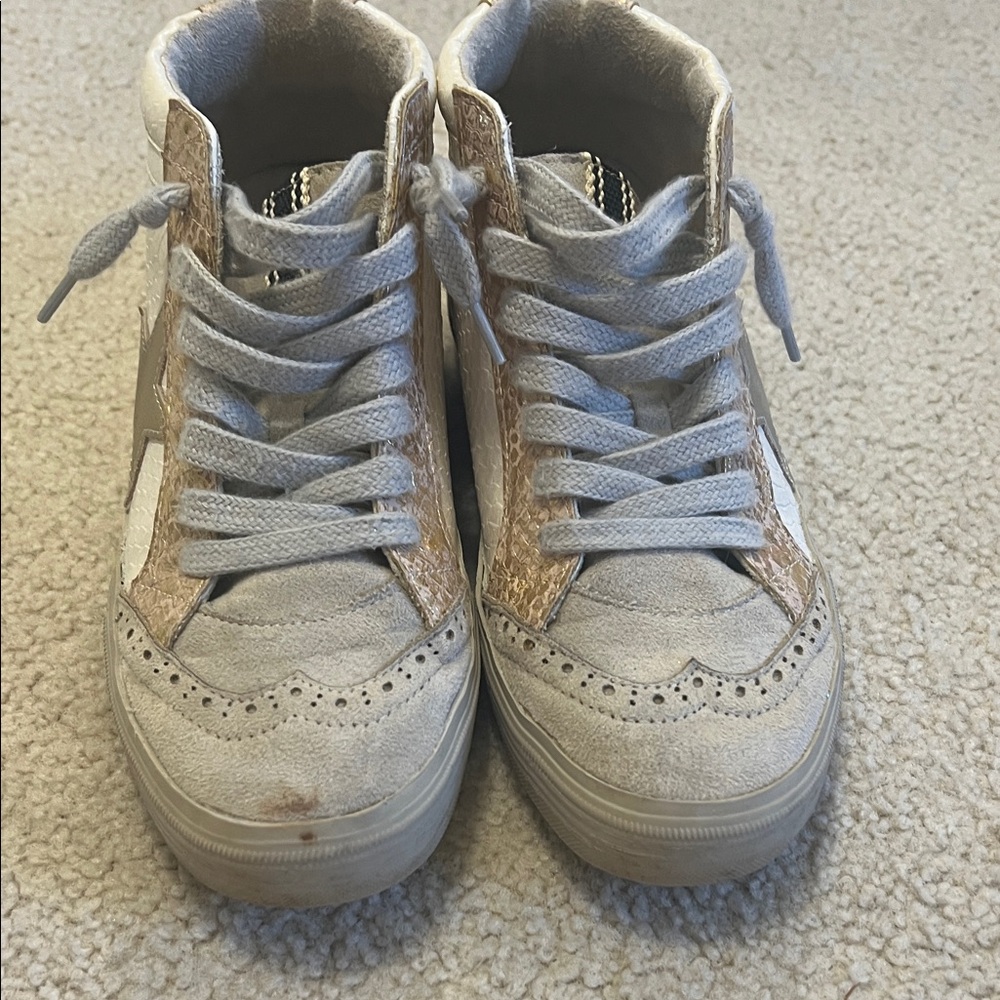 Stylish Kids High-Top Sneakers